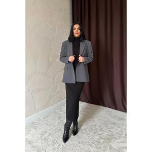 Chaqueta Blazer Ahumada para Mujer al por Mayor, Estilo Antiarrugas de la Mejor Calidad para Oficina - Product Image 4