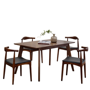 Đồ Nội Thất Bàn Ăn Giá Rẻ Bán Buôn Bộ Bàn Ăn Bằng Gỗ Cứng Tro Với 4 Ghế Đồ Nội Thất Gia Đình 1 Chiếc Bằng Gỗ Hiện Đại - Product Image 2