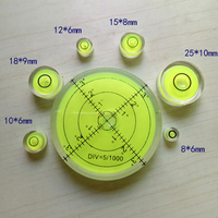 Niveau à bulle rond de 60 mm, mini niveau à bulle circulaire, outil de mesure horizontal pour trépied d'appareil photo, équipement de camping-car, usage DIY