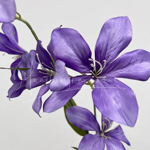 Ramo de Lirios Artificiales, Flores de Seda y Plástico de Alta Simulación, Decoración para Bodas, Accesorios para Fotografía en Exteriores, Decoración del Hogar - Product Image 4