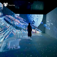 Système de projection holographique immersive 3D à 360° pour murs, système de cartographie interactive, salle de projection pour équipement publicitaire