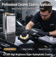 Revêtement liquide pour voiture super hydrophobe à haute luminosité de qualité supérieure GT500 pour le detailing de la peinture automobile OEM ODM