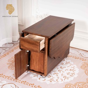 Chất lượng cao bàn ăn với hai ghế tiết kiệm không gian rắn gỗ gấp bàn ăn thiết lập có thể gập lại Bàn cà phê với ngăn kéo - Product Image 5