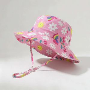 <span class=keywords><strong>JAN</strong></span> & JUL Sombrero de sol a rayas transpirable de algodón para bebés y niños pequeños (M 6-24 meses) - Product Image 3