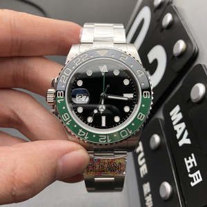 Classic GMT Bezel Design Automatic Mechanical <strong>Watch</strong> Sapphire Crystal Dial Stainless Steel Bracelet 100 Bar Water Resistant Date - Product Image 6