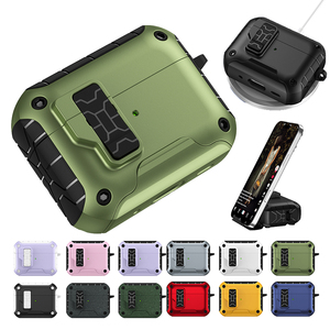 Funda Protectora para Auriculares <span class=keywords><strong>Airpods</strong></span> <span class=keywords><strong>Pro</strong></span> 2 3 4, Resistente y Gruesa, con Soporte para Teléfono, Llavero y Carga Magnética - Product Image 1