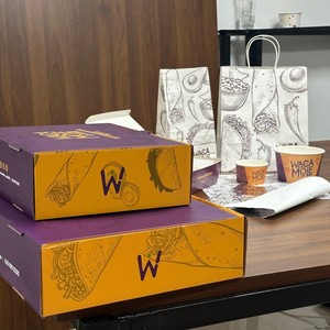 Custom Printed Large Paper Food Box with Compartments for Restaurant Takeaway Packaging - Product Image 4