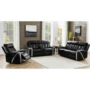 Conjunto de Sillones Reclinables Eléctricos Modernos de Cuero Doble en Varios Estilos - Negro y Marrón para Villas, Escuelas, Parques y Talleres - Product Image 3