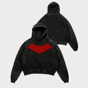 Sweat à capuche surdimensionné <span class=keywords><strong>pour</strong></span> femme, style streetwear personnalisé, 100 % coton épais, anti-plis, anti-boulochage, délavé à l'acide, style rétro, fourniture ODM - Product Image 2