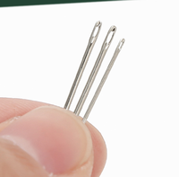 Aiguilles à tricoter en acier inoxydable à petit œil Aiguilles à coudre à la main pour la réparation de couture