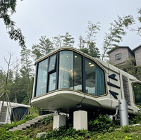 Nova Space Capsule Innovador Prefab Home Materiales de acero Panel sándwich Arquitectura moderna Diseño personalizado para una vida de lujo