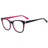 Monture de lunettes classique œil-de-chat Elan Optical RD26072 en acétate pour femme, monture complète, écologique, sans peinture – Grande Vente