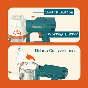 Ensemble de nettoyage pour jeu de simulation pour <span class=keywords><strong>enfants</strong></span>-Kit d'outils de nettoyage pour <span class=keywords><strong>aspirateur</strong></span> électrique et vadrouille à poussière - Product Image 5