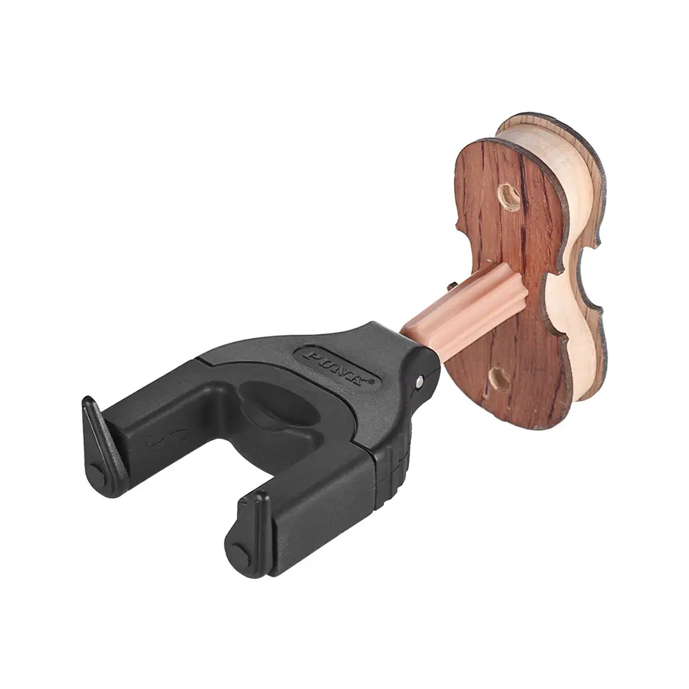 Support mural pour violon violon alto support de crochet Keeper Auto Grip System Coussin en caoutchouc Base en bois