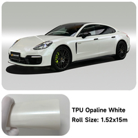 Película Protectora de Pintura para Automóviles TPU Opaline Blanca, Autoadhesiva, con Efecto de Cambio de Color para Personalización Automotriz