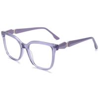 Monture de lunettes rectangulaires œil-de-chat Elan Optical YB6017 en acétate pleine monture pour femme – Vente directe usine – Prêt à l'emploi