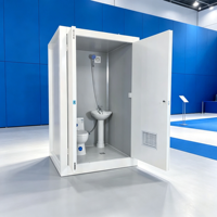 Cabine de douche et toilettes portables, conteneur mobile, mini-maison, toilettes à la turque, salle de bain mobile pour camping
