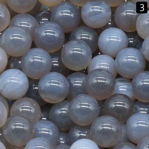 Perles rondes en pierre naturelle de 10mm de couleurs assorties, sans trou, faites à la main pour la fabrication de bijoux - Product Image 4