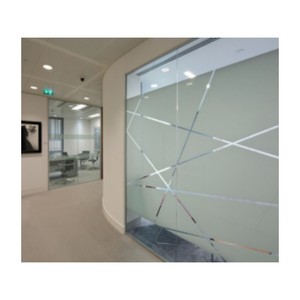 Cloison en verre <span class=keywords><strong>sablé</strong></span> givré trempé gravé à l'acide épais de 8mm pour le bureau - Product Image 2