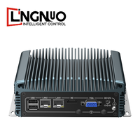 Mini PC Industrial Resistente al Polvo y a las Vibraciones LN-1010, Doble LAN, WiFi, 3G, 4G, SIM, RS232, HDMI, VGA, IoT, Sin Ventilador