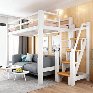 Lit superposé avec rangement, design moderne, escalier pour <span class=keywords><strong>auberge</strong></span>, chambre d'adultes, maison, école, appartement, dortoir, meubles de chambre à coucher - Product Image 1
