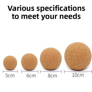 Balle de massage en liège naturel pour le soulagement des douleurs musculaires profondes, la relaxation des fascias, le yoga, le Pilates et l'entraînement de récupération - Product Image 3