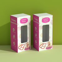 Boîtes d'emballage en plastique personnalisées pour sucette de bébé Boîte de papier biberon jetable pour biberon de bébé Boîtes en papier avec fenêtre