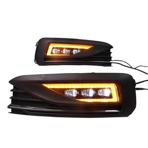 ไฟหน้ากันชนหน้าแบบ LED สำหรับรถยนต์ <span class=keywords><strong>Volkswagen</strong></span> <span class=keywords><strong>Jetta</strong></span> Sagitar <span class=keywords><strong>R</strong></span>-<span class=keywords><strong>Line</strong></span> ปี <span class=keywords><strong>2016</strong></span> พร้อมไฟเลี้ยวสีเหลืองน้ำเงินและไฟเดย์ไลท์ - Product Image 1