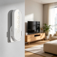 Interrupteur intelligent Wi-Fi Tuya le plus vendu, télécommande sans fil 4 voies pour maison, hôtel, Android, alimenté par batterie, compatible Alexa Google