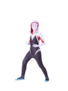 Disfraz de <span class=keywords><strong>Spider</strong></span>-Verse 2, Traje de Miles Morales para Niños, Ropa de <span class=keywords><strong>Gwen</strong></span>, Disfraz de Halloween para Juego de Roles - Product Image 4