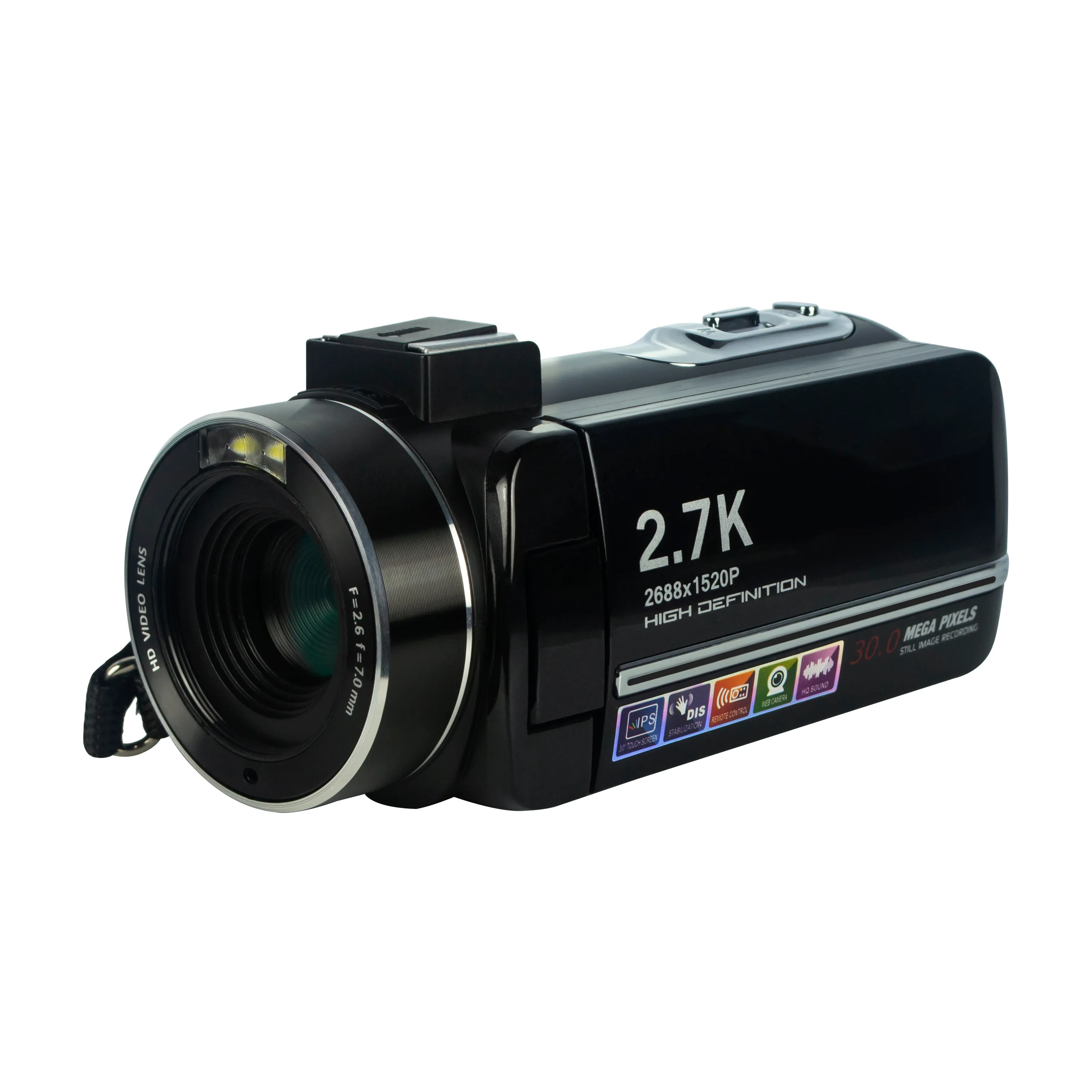ออโต้โฟกัส4K HD <span class=keywords><strong>กล้อง</strong></span>18x ซูมออปติคอลใหม่สีดำกล้องดิจิตอลกล้องวิดีโอ