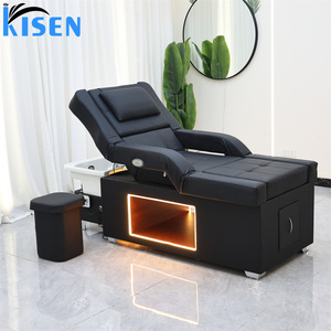 KISEN Cama de Lavado de Cabello Eléctrica Moderna de Lujo con Rotación, Profesional para Salón de Belleza, Barbería, Spa Capilar - Product Image 6