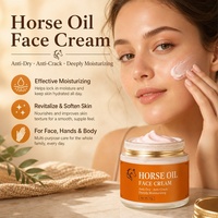 Crème Visage Hydratante Réparatrice Nourrissante à l'Huile de Cheval, Acide Hyaluronique, Niacinamide – Fournisseur en Gros OEM Marque Privée