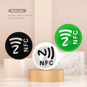 Mini RFID 13.56MHz NFC Waterproof PVC Material <span class=keywords><strong>Smart</strong></span> Adhesive Stickers Mini Tag Random Color Access Control Cards Todos os telefones - Product Image 3
