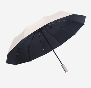 Paraguas Personalizado con Recubrimiento UV Negro, Logotipo a Color, 12 Varillas de Fibra de Vidrio, Plástico, Fácil de Transportar, 3 Pliegues, Colores Brillantes - Product Image 6