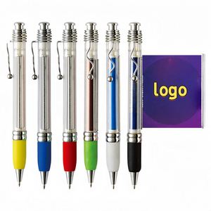Wholesale Promotion Advertising Banner <b>Pen</b> Ballpoint <b>Pen</b> with Plastic Body Black Ink 1.0mm Writing Width Can Pull Banner - Product Image 1