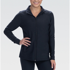 Tenues de gymnastique bleues personnalisées pour jeunes filles, vêtements d'échauffement pour équipes de danse, vestes de cheerleading, sur mesure, chaudes - Product Image 1