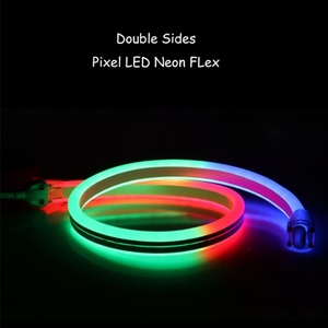 Éclairage extérieur étanche IP68, bande LED néon numérique dynamique double face 11x24mm, PVC DC24V pour aménagement paysager - Product Image 3