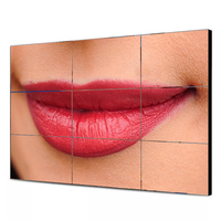 Unità Video Wall LCD 55 Pollici 4K per Interni con Retroilluminazione LED e Schermi Scomponibili, Finitura Bianco Opaco