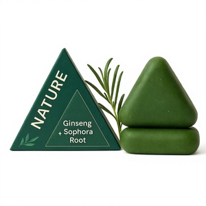 Savon <span class=keywords><strong>Solide</strong></span> Artisanal Usman Triangle au Polygonum Multiflorum, Méthode Ancienne, Fait Main, au Cèdre, pour Adultes, Usage Professionnel en Salon, Personnalisé, pour l'Export - Product Image 1