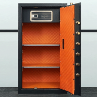 Coffre-fort de luxe compact avec serrure électronique et à clé, en acier, pour bijoux et argent, idéal pour le bureau ou la maison - WeiChi