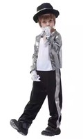Costumes de danse pour garçons Michael Jackson, costumes de carnaval pour enfants avec haut et pantalon, TV et cinéma