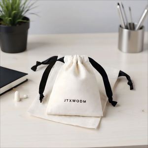 Sac de rangement pour pain en mousseline biologique écologique, avec cordon de serrage, logo personnalisé imprimé, pochette cadeau en coton - Product Image 4
