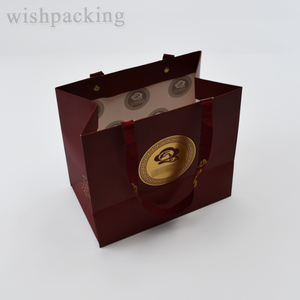 Sac <span class=keywords><strong>De</strong></span> Marque <span class=keywords><strong>De</strong></span> Luxe, bolsas <span class=keywords><strong>de</strong></span> compras <span class=keywords><strong>de</strong></span> papel impresas Rojas cuadradas <span class=keywords><strong>de</strong></span> lujo personalizadas con logotipos - Product Image 5