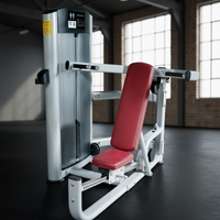 ST-4053 Appareil de musculation en acier à assise pour press à la poitrine et aux épaules, à charges par broches et plaques, pour la musculation et l'exercice des jambes