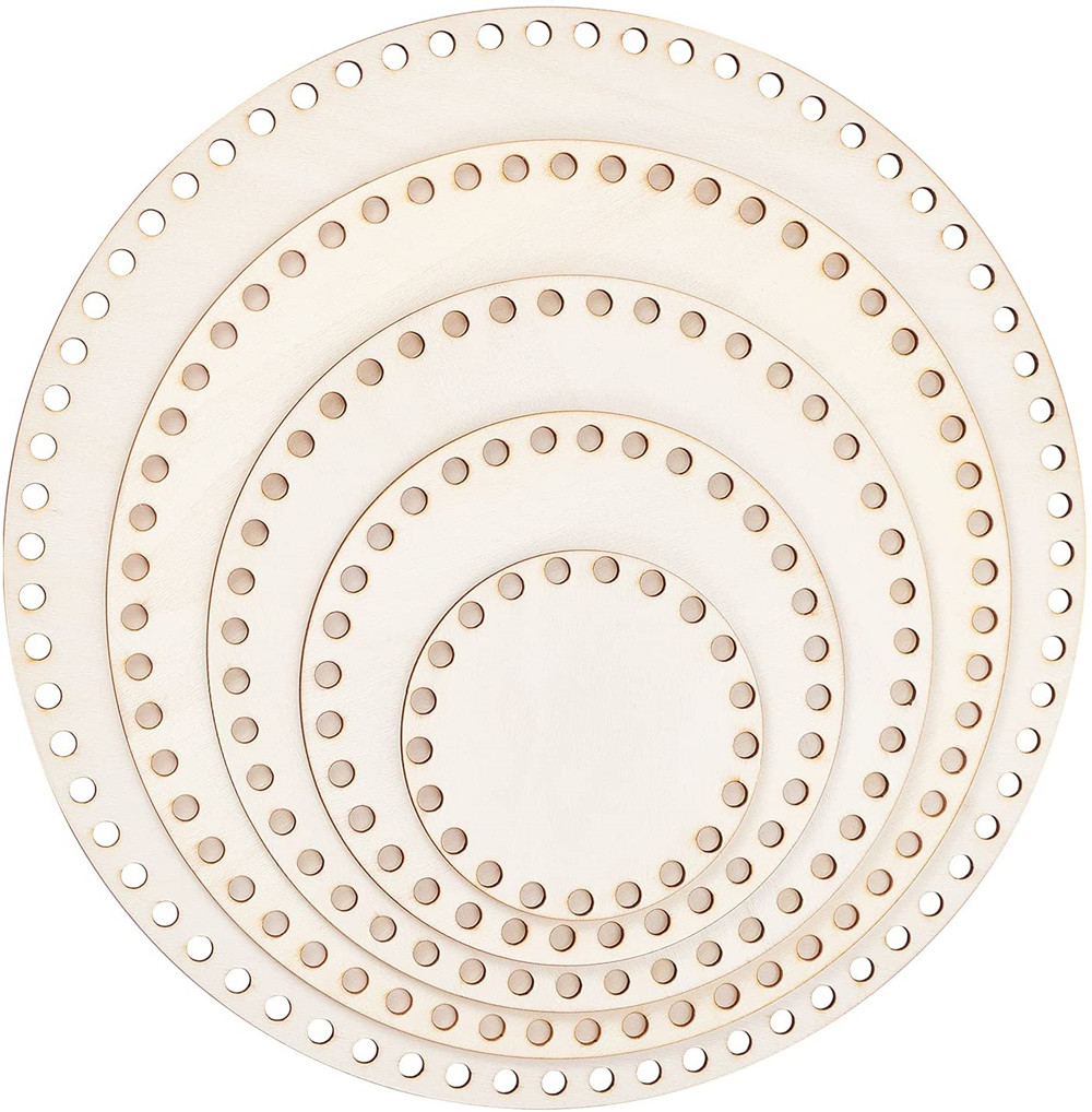 5 размеров, Плетеный абажур из натурального дерева дно корзины круглая корзина древесины Вязание база для поделки своими руками, плетеных корзин база