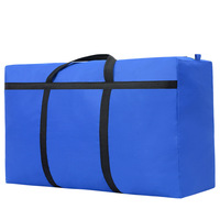 Sac de déménagement pliable unisexe en tissu Oxford grande capacité avec fermeture éclair pour le salon et le rangement domestique