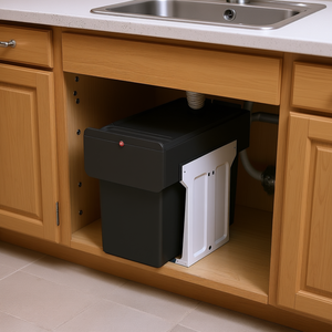 Contenedor de Basura Integrado Hailo <span class=keywords><strong>EcoLine</strong></span> Design L, Capacidad de <span class=keywords><strong>60</strong></span> L, para Mueble de Fregadero de Cocina - Product Image 3