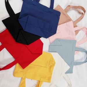 Sac fourre-tout réutilisable pour femme en toile personnalisée avec logo sur mesure pour impression professionnelle - Product Image 2