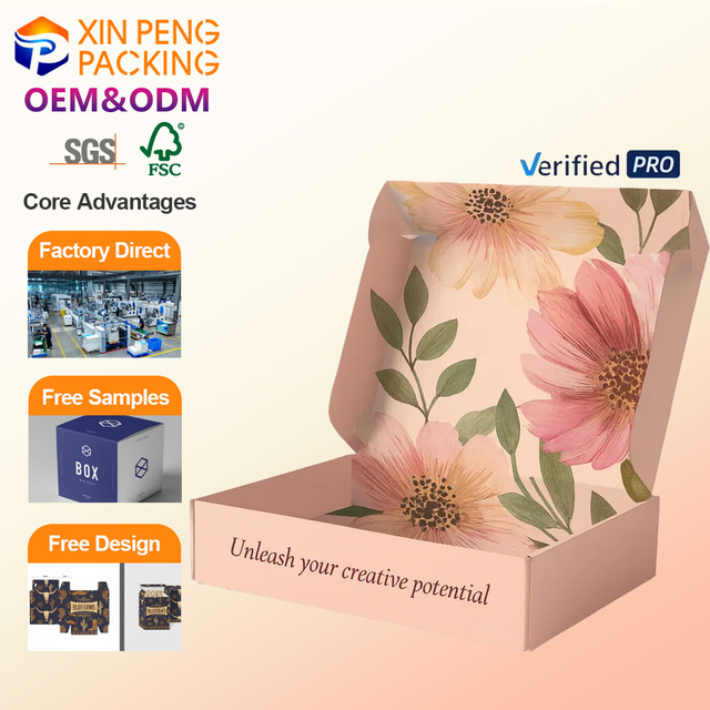 2026 XP OEM Custom Logo Packaging Box Visual Focal Point Stamp Craft Iconic Master Custom Packaging Kraft Gift Paper Box